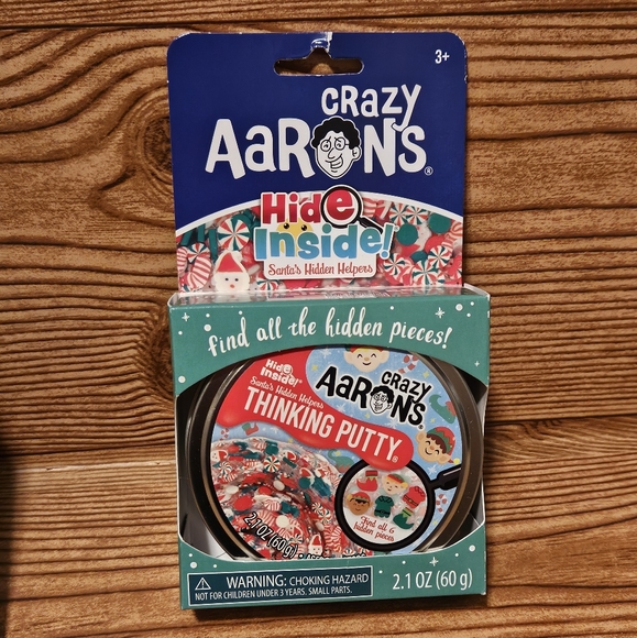Crazy Aaron’s Christmas hide inside Santa’s Hidden Helpers Thinking Putty - Picture 2 of 4